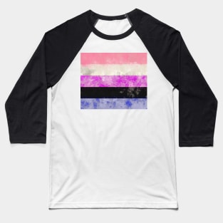 Genderfluid Pride Flag - Water color Baseball T-Shirt